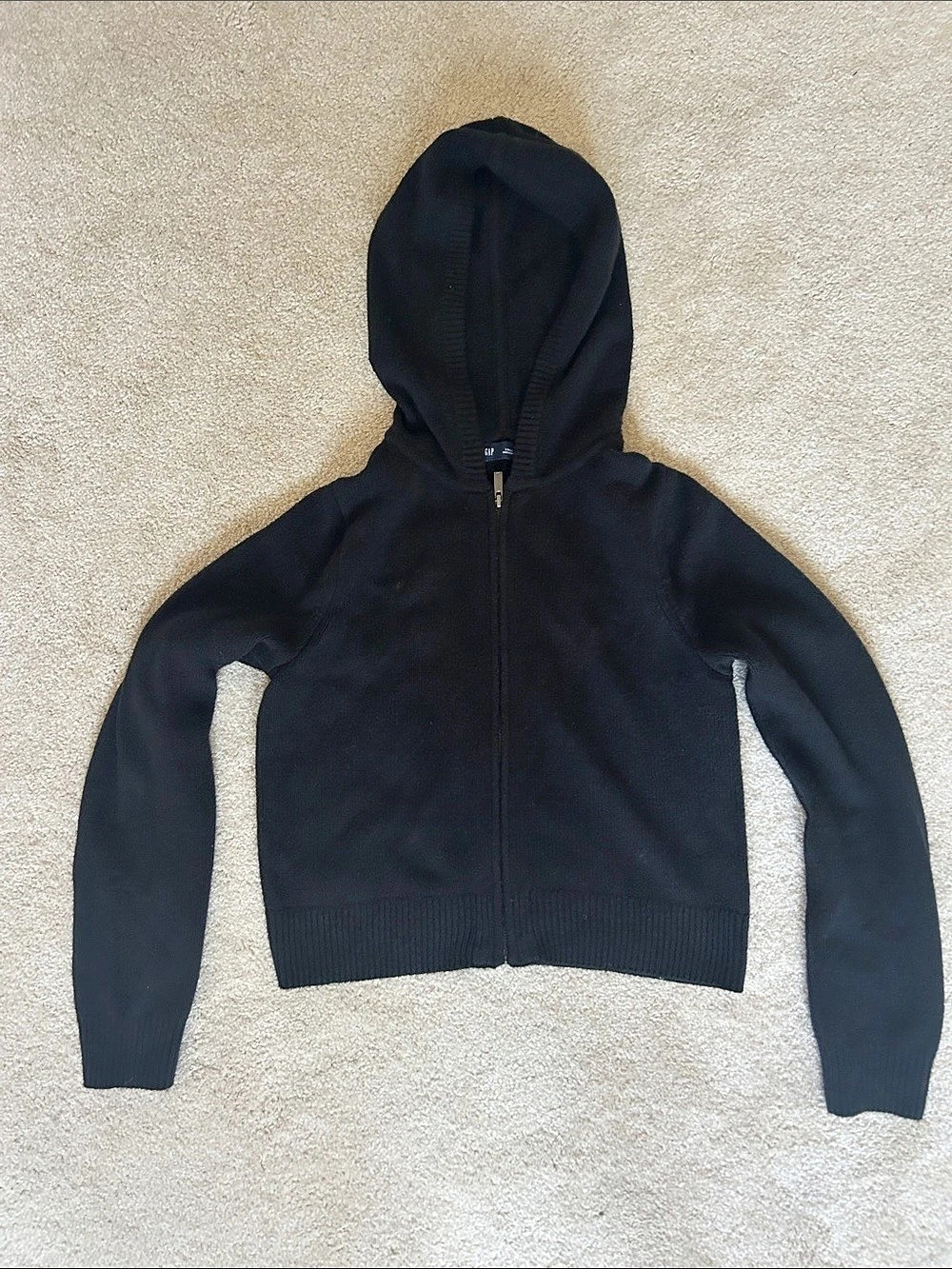 Gap CashSoft Zip Hoodie Black Small